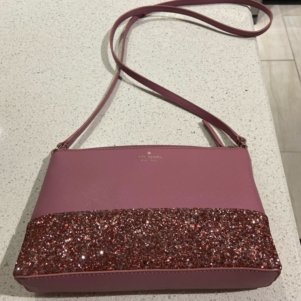 Kate Spade Crossbody Purse - Rose and Glitter
Gently Used - Picture 2 of 3